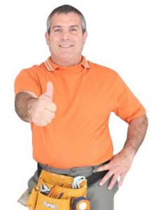 Dave gives the thumbs up after a successful sprinkler repair in Davie, FL